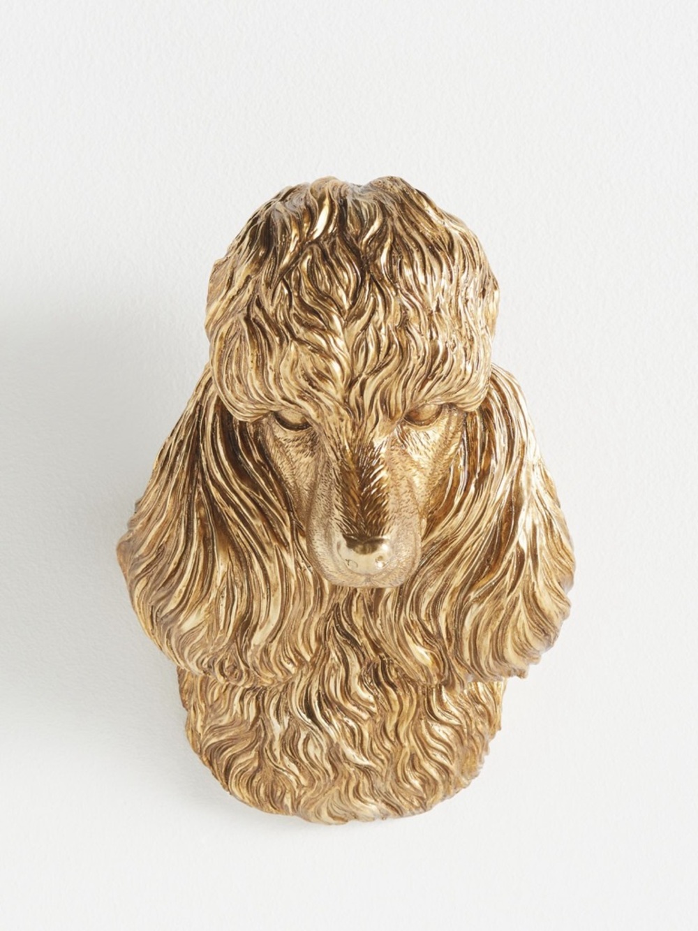 Anthropologie Gold Poodle Wall Sculpture